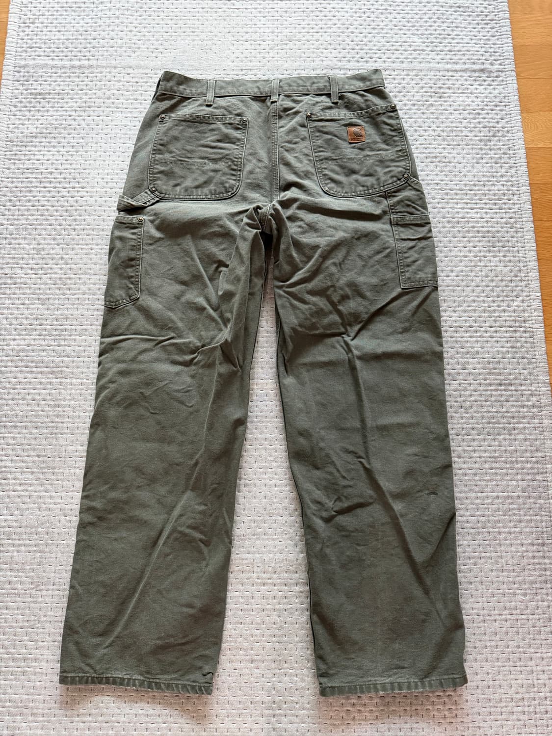 [34] 칼하트 더블니 워크팬츠 b136 모스 상품이미지4