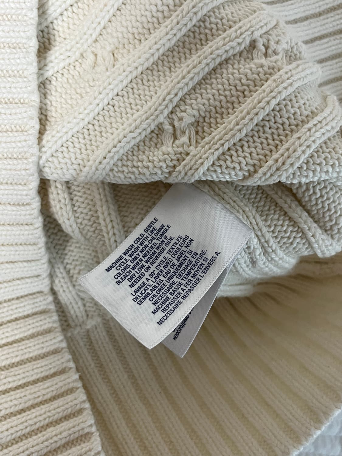 폴로랄프로렌 키즈 걸즈 아이보리 니트 후드집업 xl xs 상품이미지4