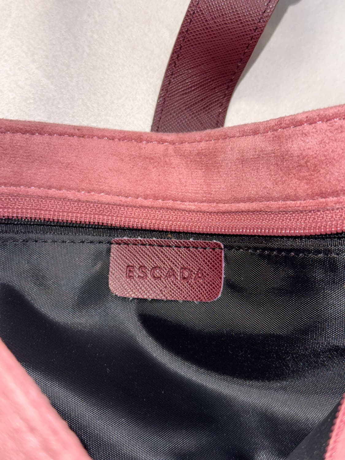 ESCADA indi pink suede pocket 숄더백 상품이미지6