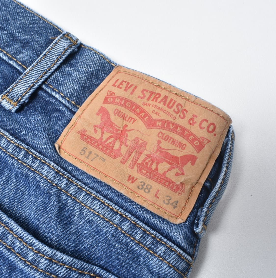 00S 빈티지 리바이스 517 청바지 플레어진 데님팬츠 N0029 상품이미지5