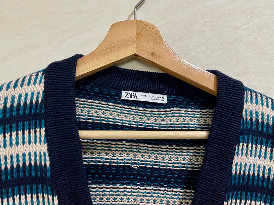 자라 / 스트라이프 가디건, 남성 가디건 / L(105) 상품이미지4