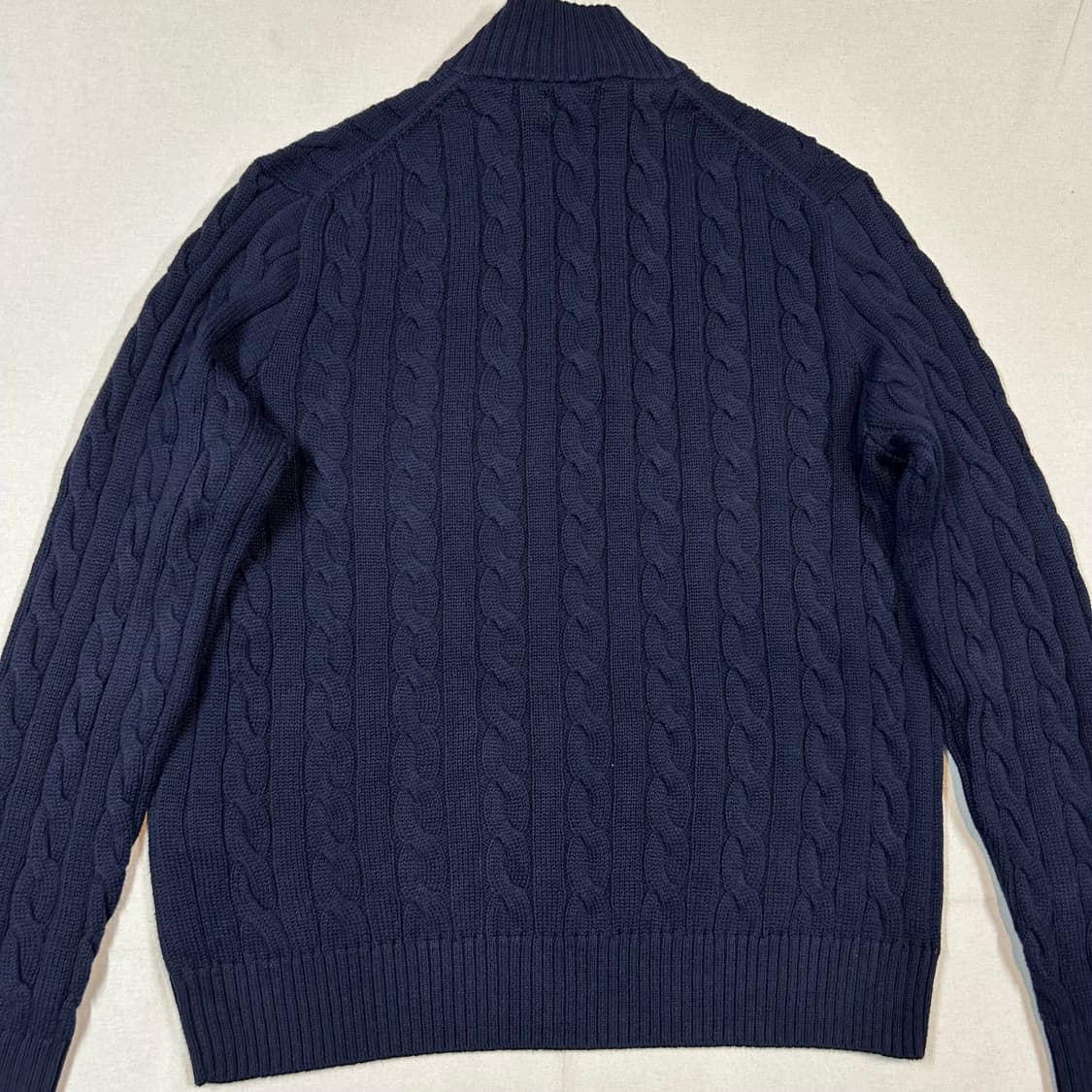 L) 폴로 랄프로렌 네이비 케이블 니트 반집업 상품이미지6