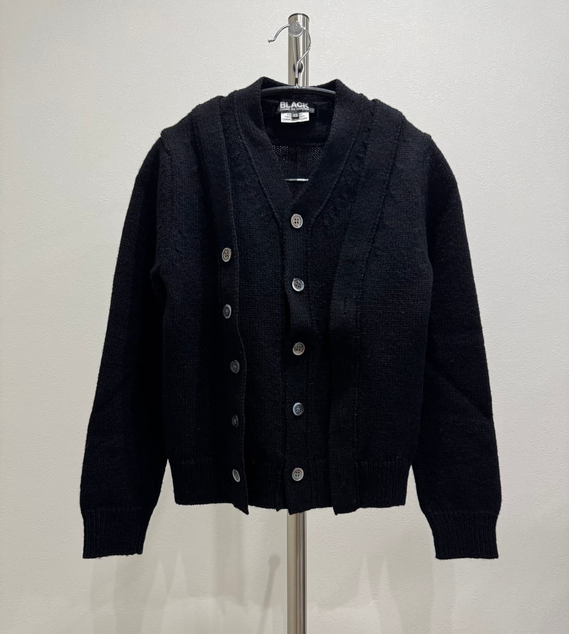 꼼데가르송 블랙 20aw 레이어드 가디건 상품이미지1