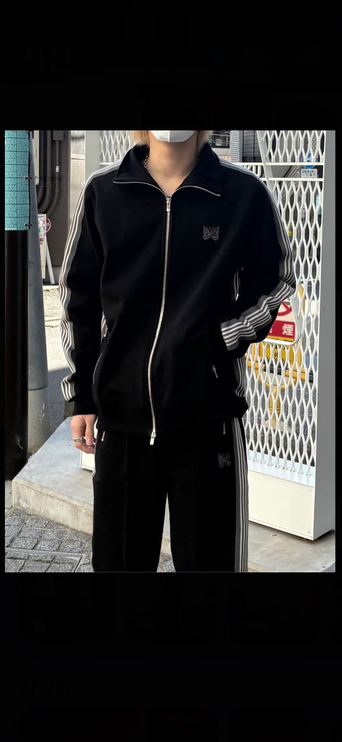 니들스 x lhp 코튼 트랙자켓 블랙 XL 상품이미지1