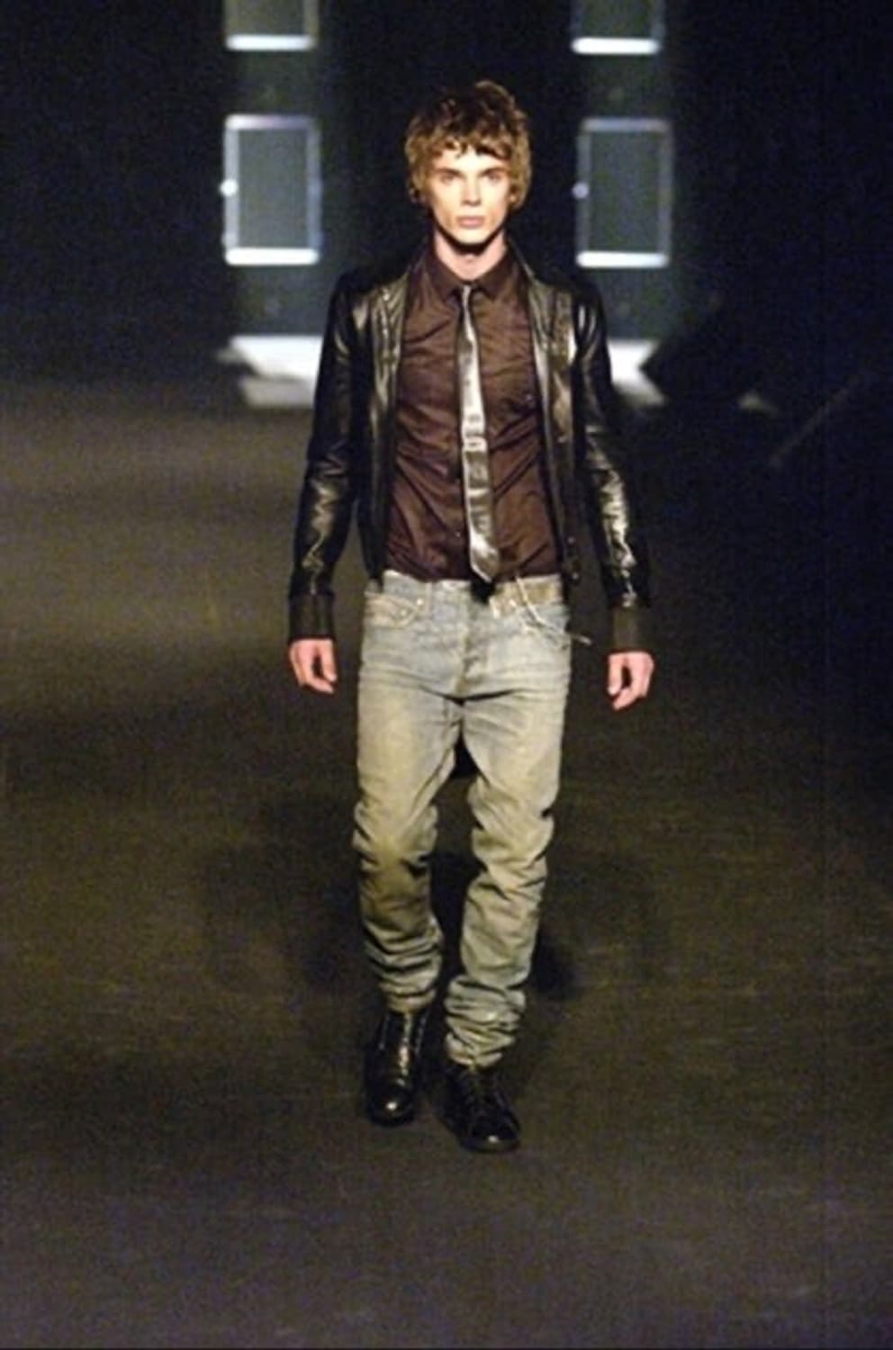 2004S/S Dior HOMME 'STRIP' LEATHERJUMPER 상품이미지9