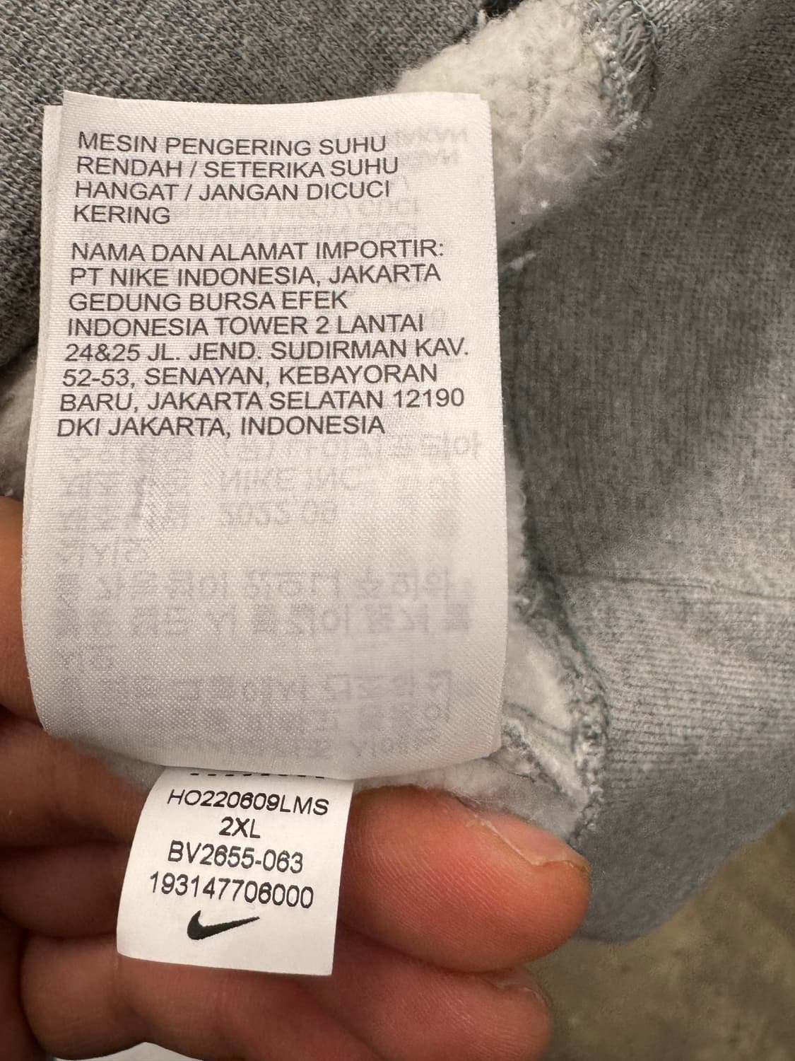 나이키 maxxed Out Tour 회색 후드티 XXL 상품이미지8