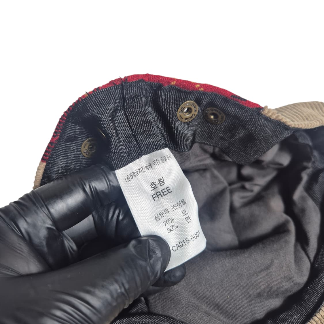 Levi's) 데드스탁 리바이스 체크 코듀로이 믹스 헌팅캡 상품이미지8