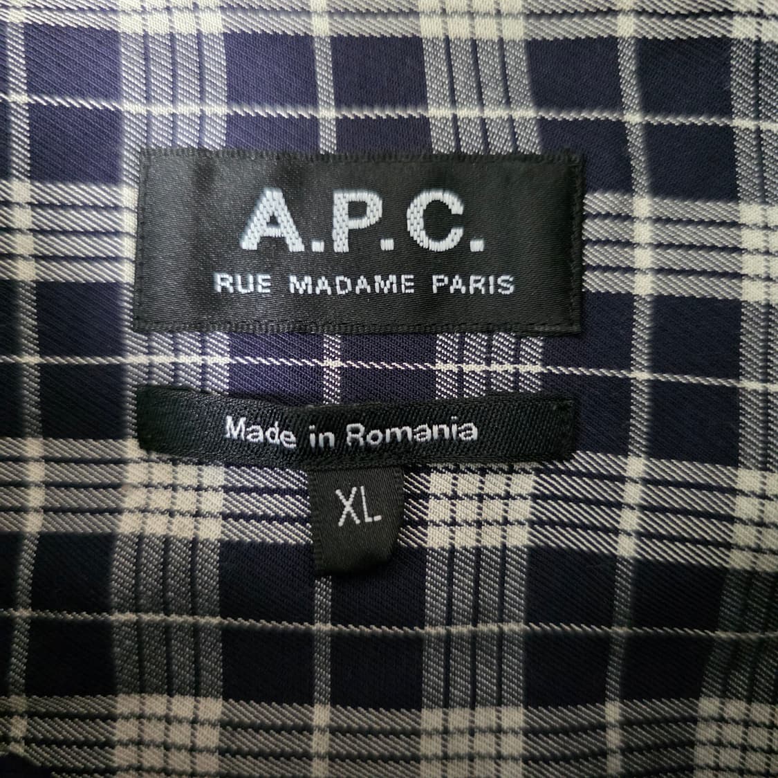 아페쎄 체크셔츠 xl  상품이미지2