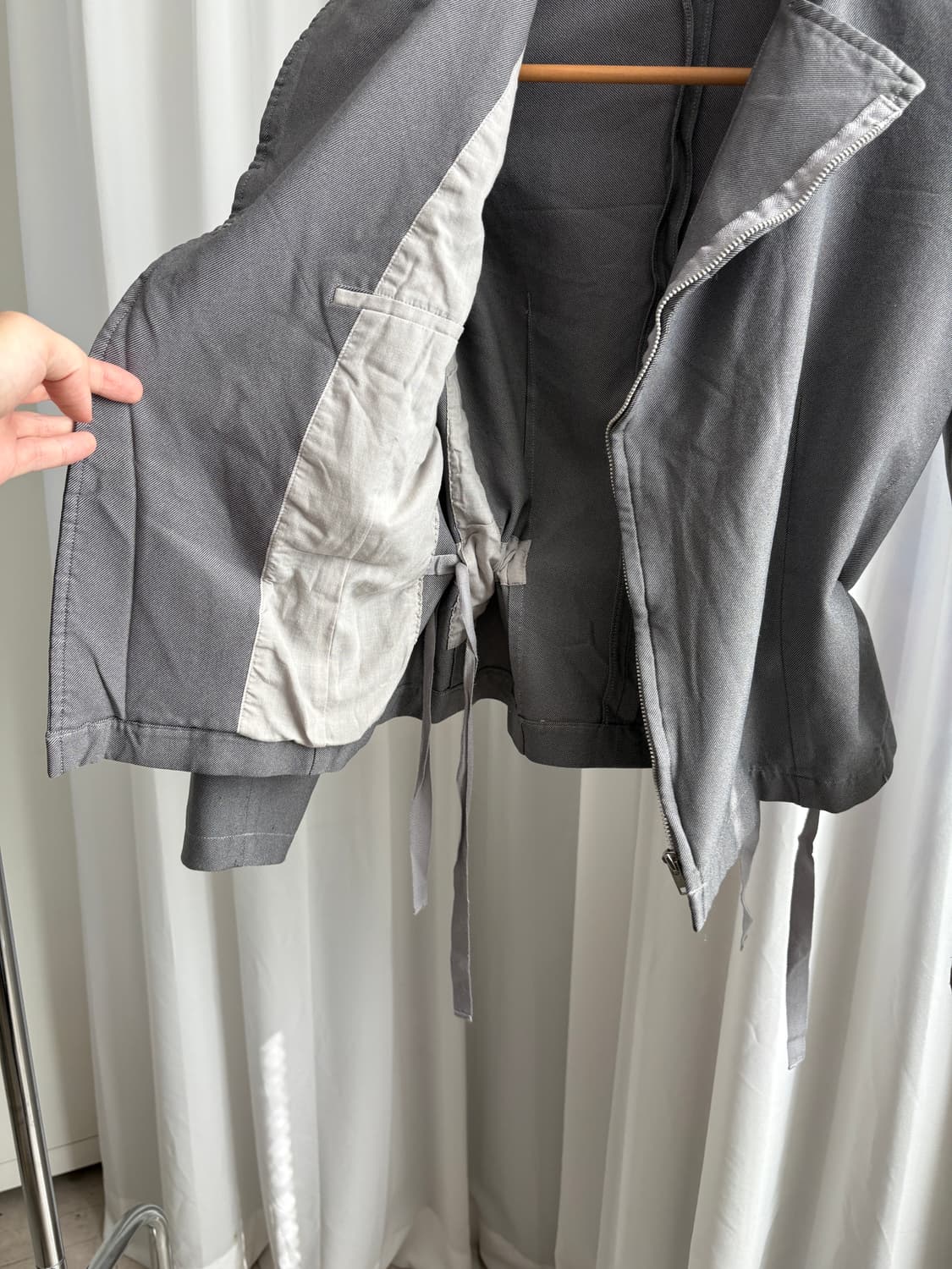 꼼데가르송 축융 폴리 라이더 재킷 상품이미지7