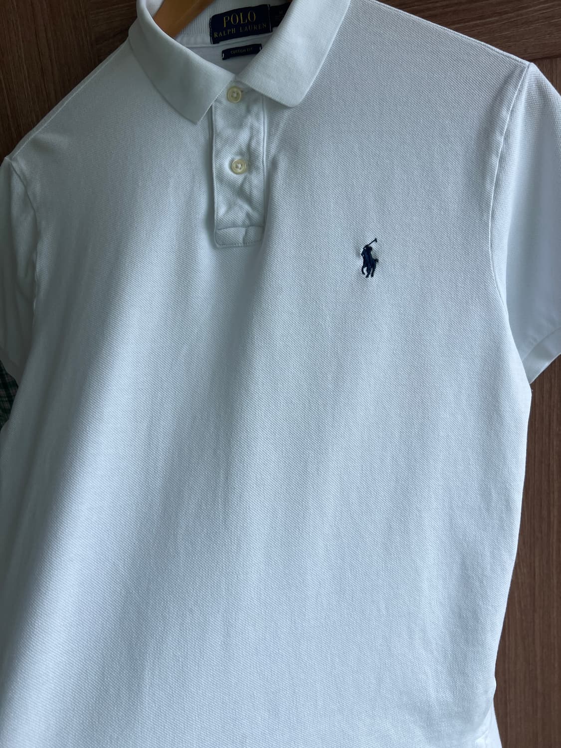 폴로 랄프로렌 화이트 반팔카라티 M (95) 상품이미지6