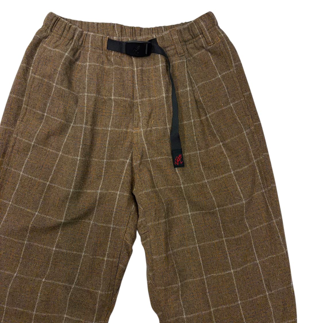 그라미치 울 블렌드 테이퍼드 체크 팬츠 S 상품이미지2
