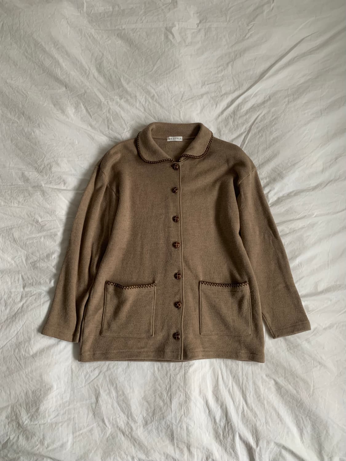 코코아 니트 자켓 상품이미지1