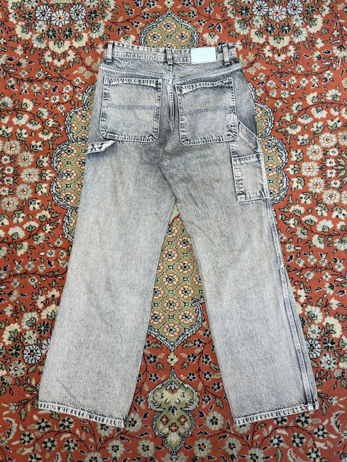 메종미네드 워싱 그레이 카펜터 데님 팬츠 46 상품이미지2