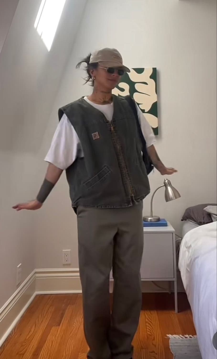 칼하트 빈티지 v13 mos 모스그린 베스트 조끼 상품이미지2