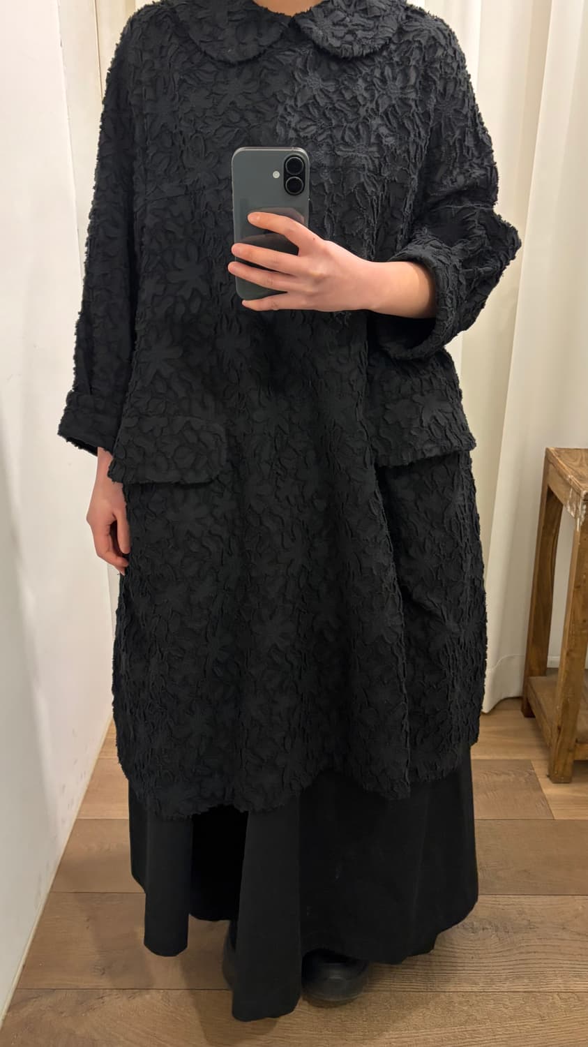 Tulle Hairy Floral Wide Dress 상품이미지9