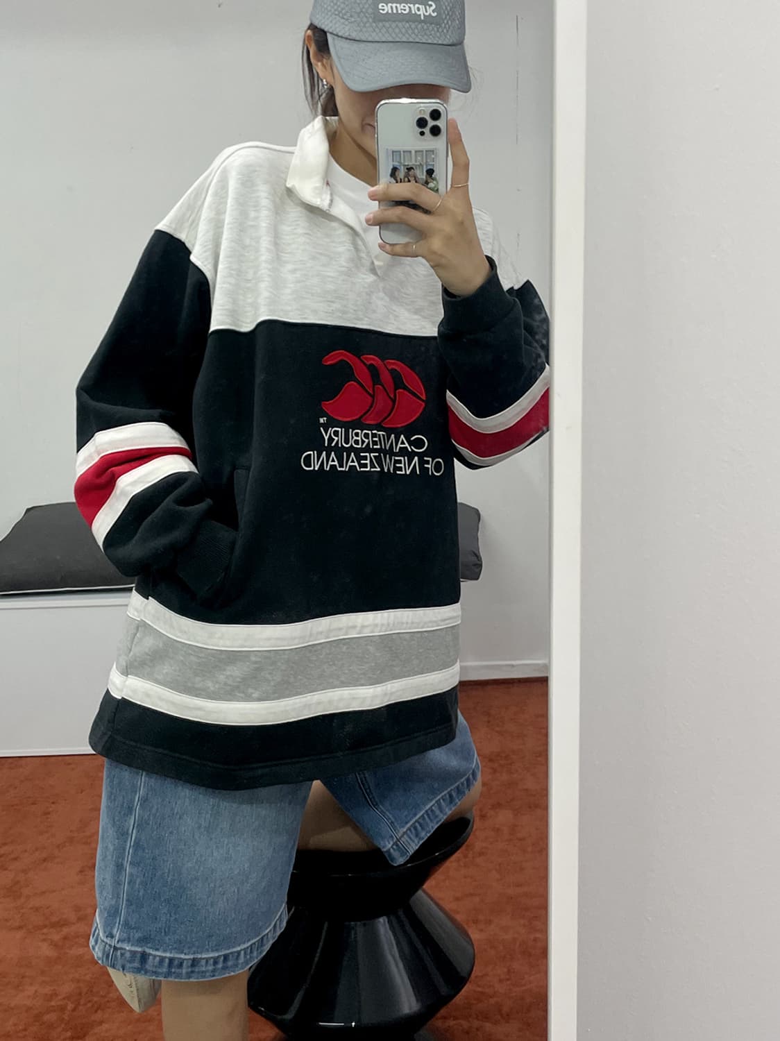 캔터베리 오버핏 럭비 티셔츠 상품이미지1