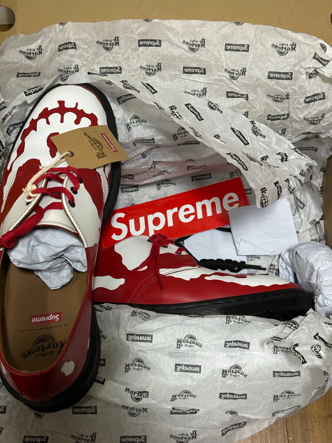 닥터마틴 슈프림 1461 3-Eye 로퍼 레드 상품이미지7