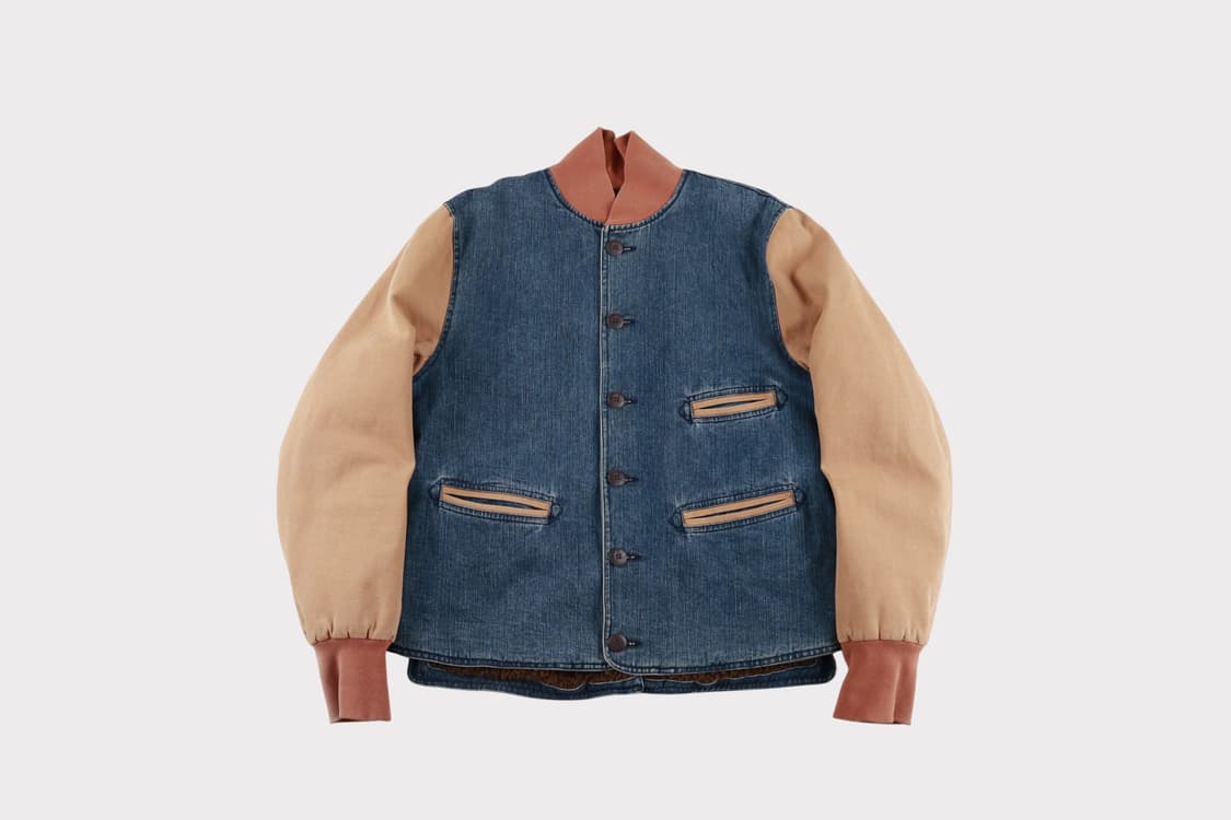 [L] 구즈베리레이 스포츠 블레이저 데님 캔버스 자켓 상품이미지1