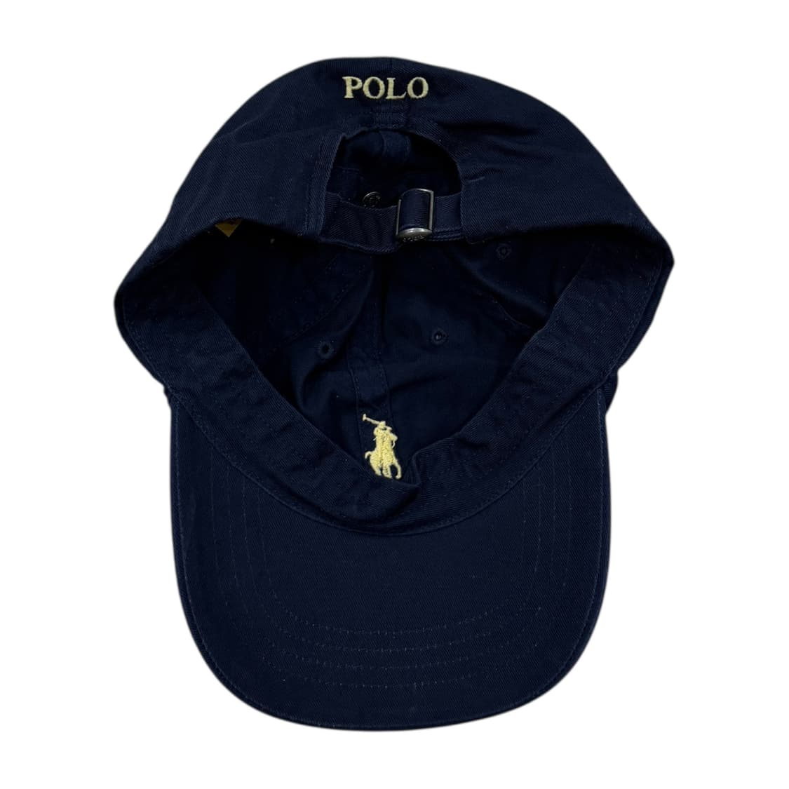 폴로 랄프로렌 QR 포니 코튼 치노 볼캡 모자 네이비 상품이미지3