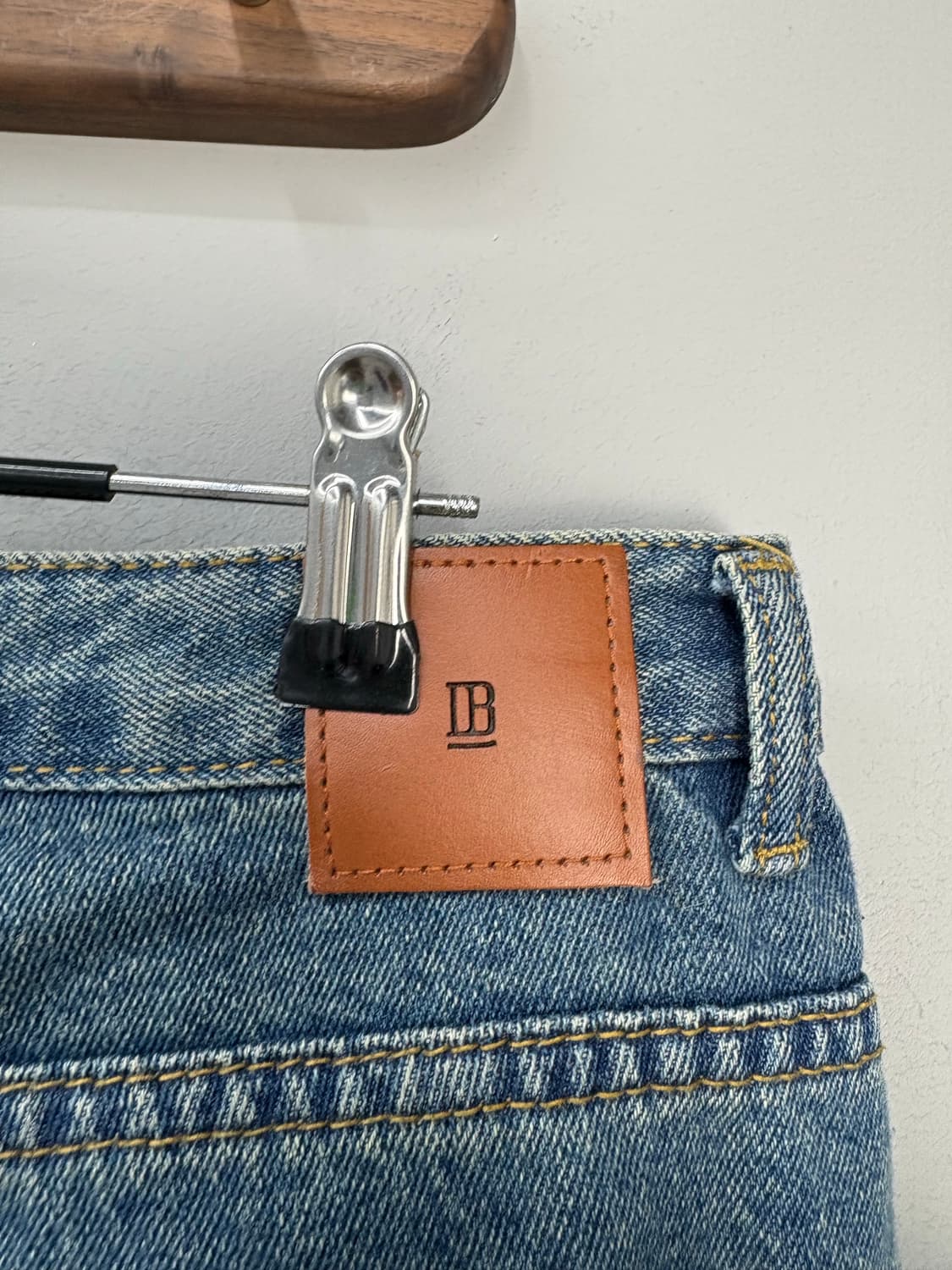 디미트리블랙 와이드 워싱 라이트인디고 데님 팬츠 A3474 상품이미지6