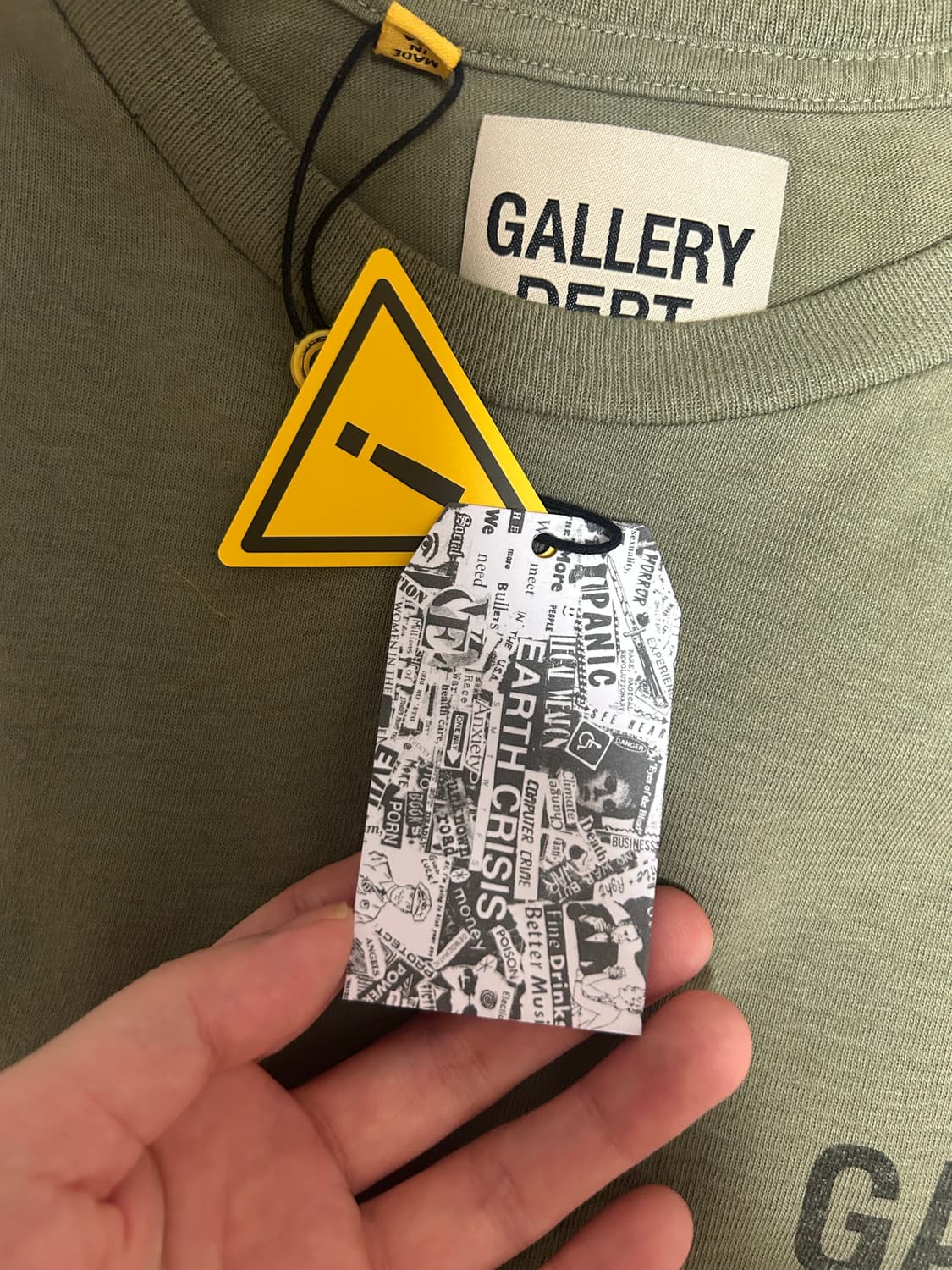 갤댑 25FW 신상 올리브 티셔츠(새재품) 상품이미지8