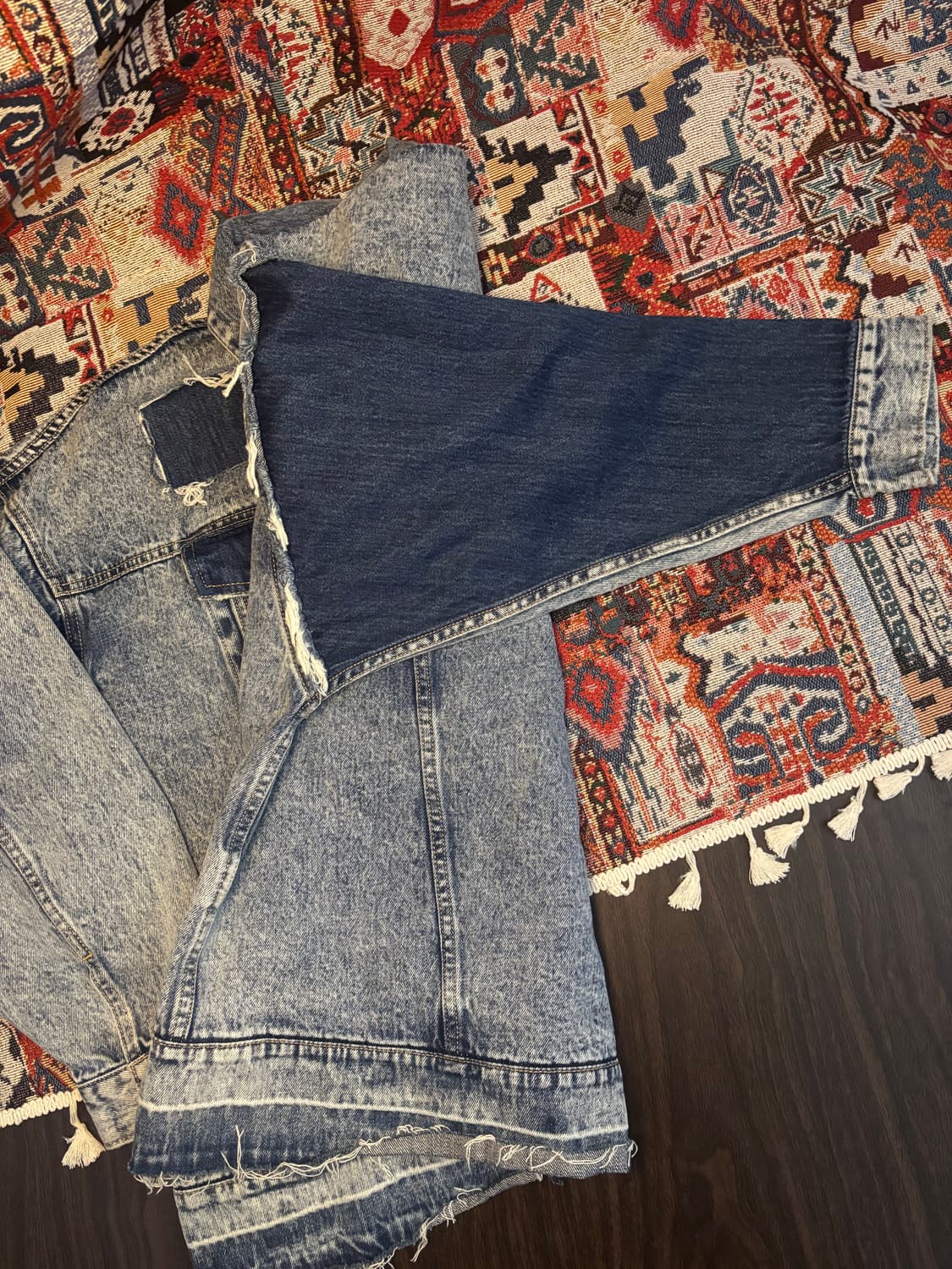 Rodeo Crown Rework patchwork denim jacke 상품이미지7
