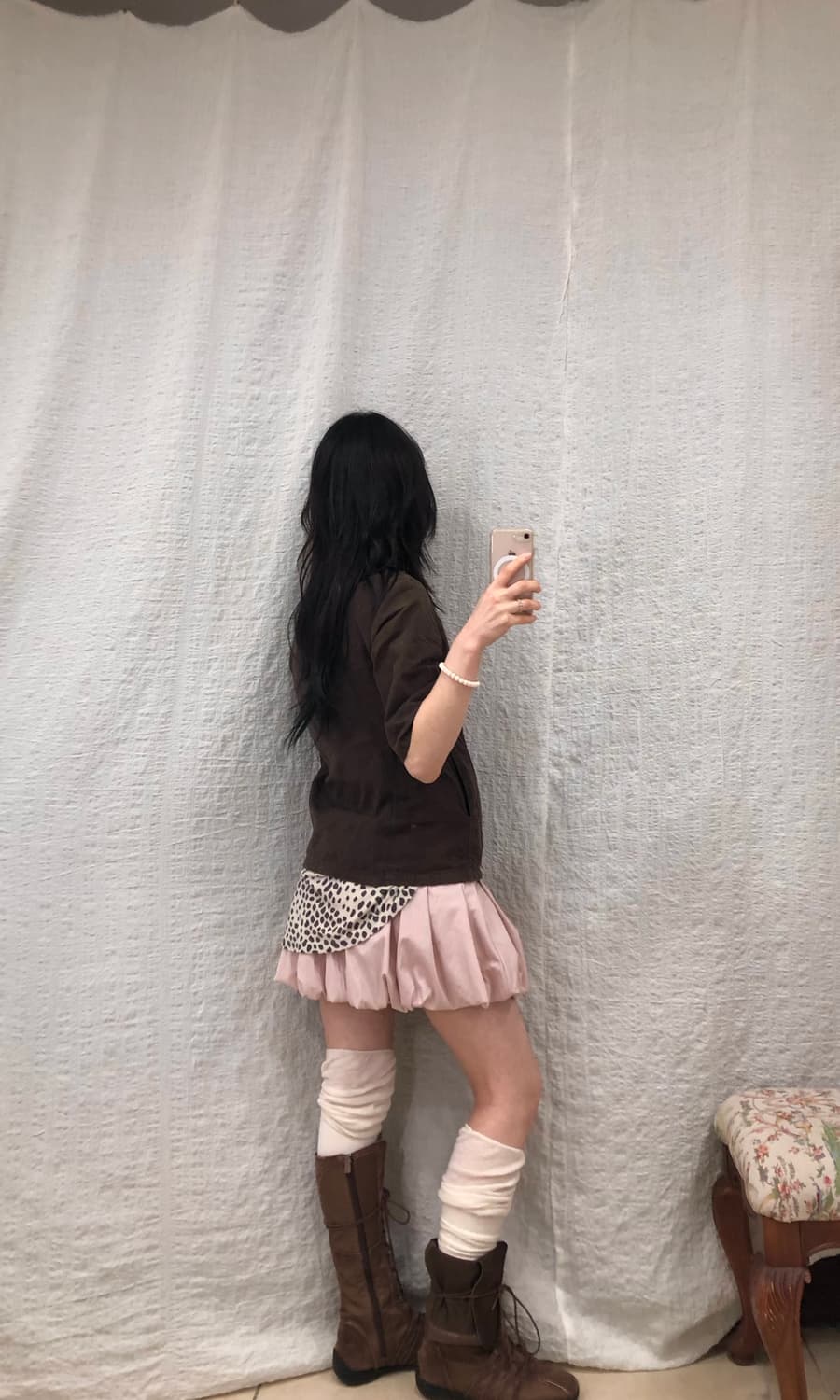 Brown half zip-up 상품이미지6