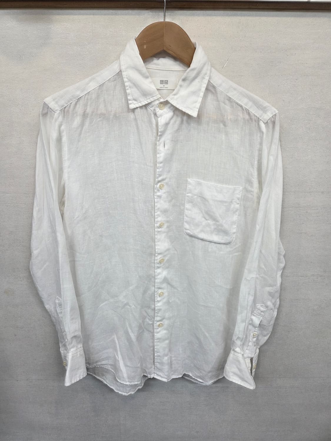 유니클로 린넨 셔츠 긴팔 m 상품이미지1