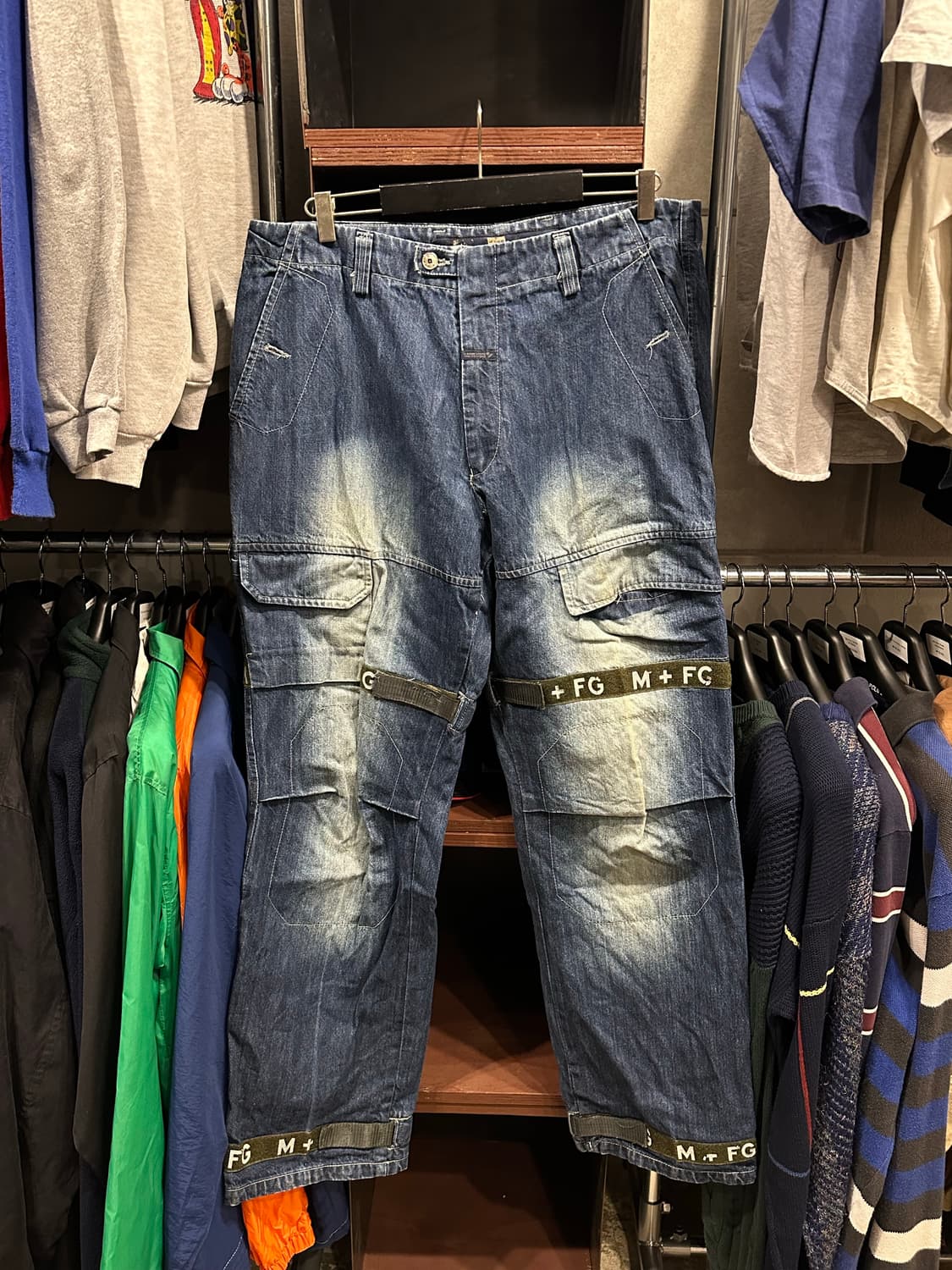 빈티지 마리떼 프랑소와 저버 벨크로 데님팬츠  상품이미지1