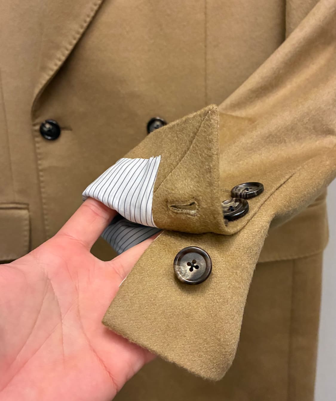 (95)반하트 아리스톤 나폴리 캐시미어 더블 브레스티드 코트 상품이미지5