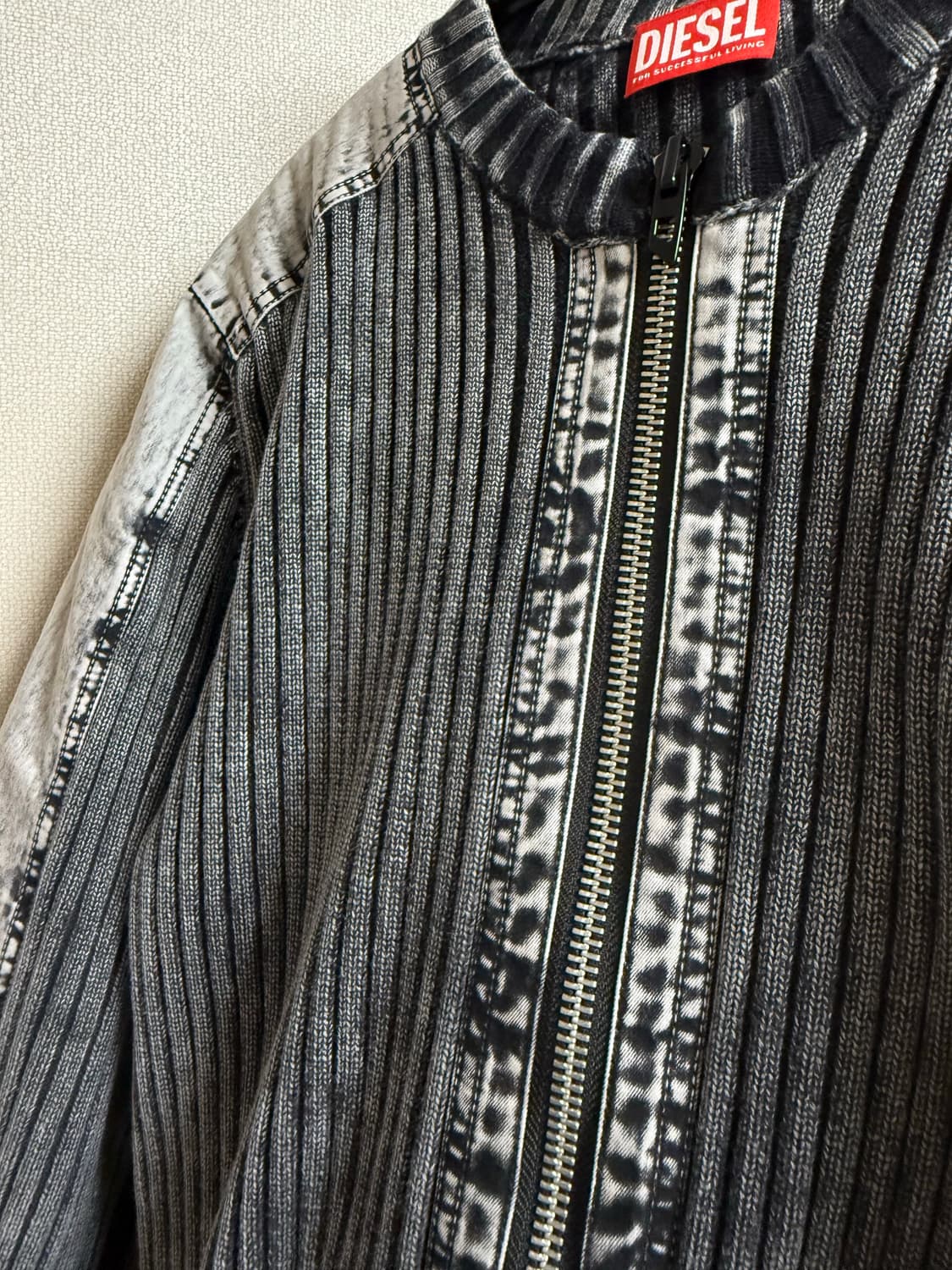 DIESEL 25FW 디젤 골지 집업 가디건  상품이미지4