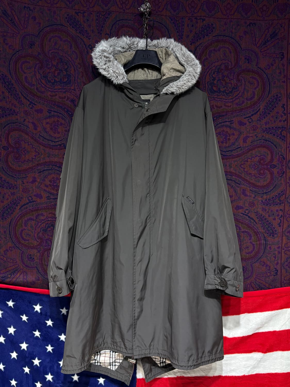 버버리 블랙라벨 모즈코트 개파카 상품이미지1