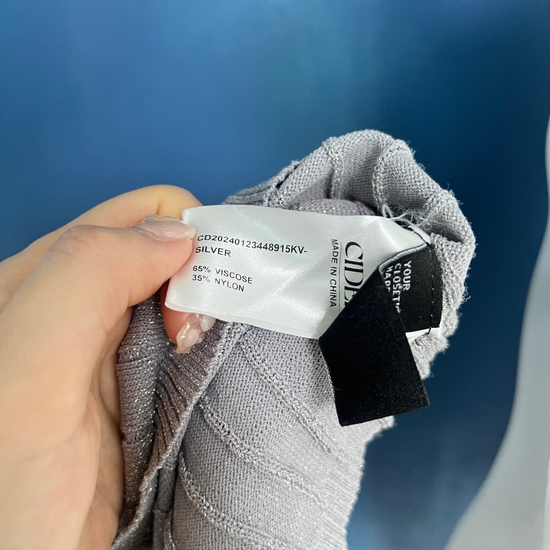 Cider 반짝이 홀터넥 나시 상품이미지3