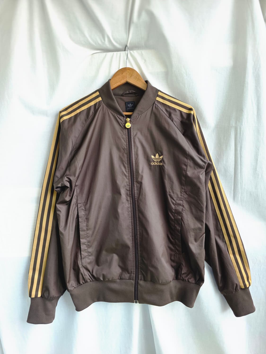 00s 아디다스 브라운 삼선 트랙 자켓 상품이미지1