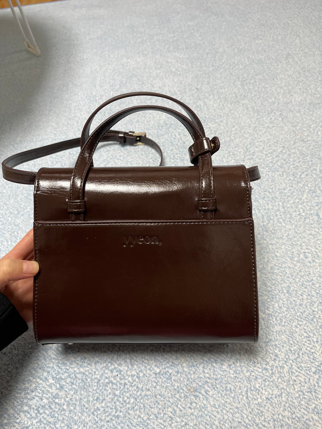 yyeon 비마이연 블루밍백 빈티지 브라운 상품이미지4