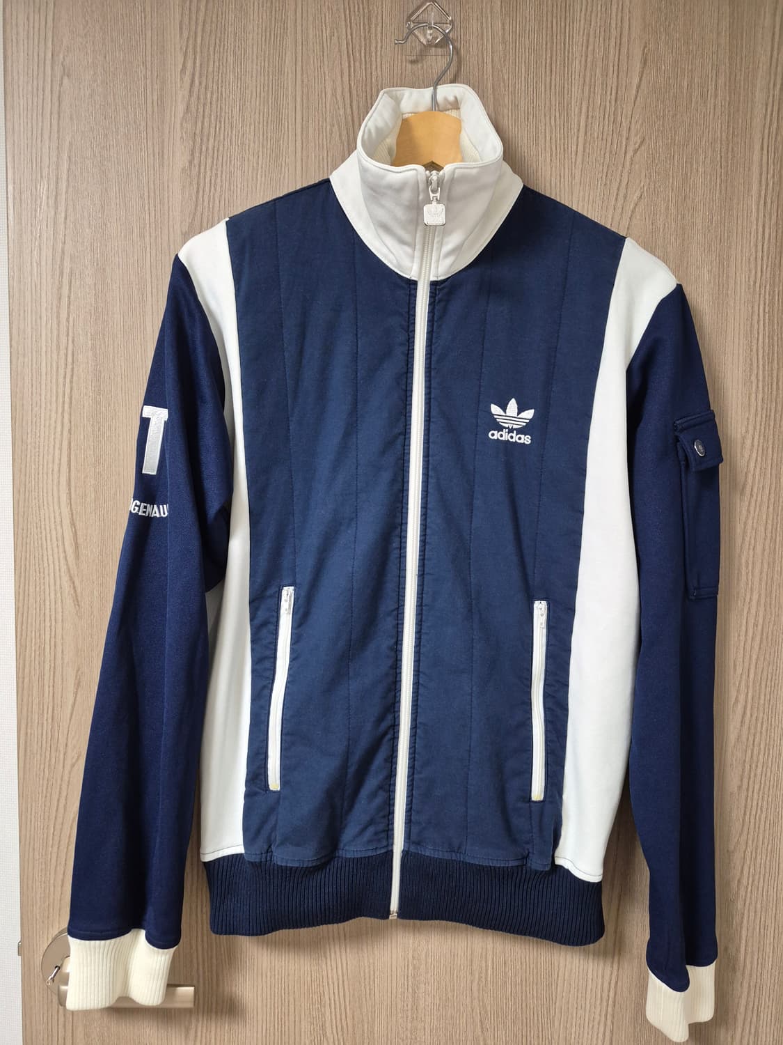 아디다스 해외판 희귀STV 네이비 화이트 배색 트랙탑져지95 상품이미지1