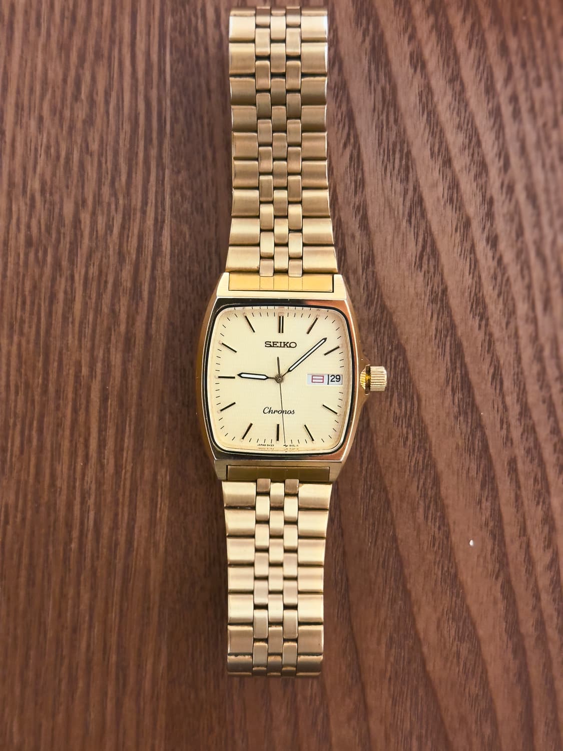 [중고] 빈티지 세이코 크로노스 5H23-512L 골드 TV 상품이미지1