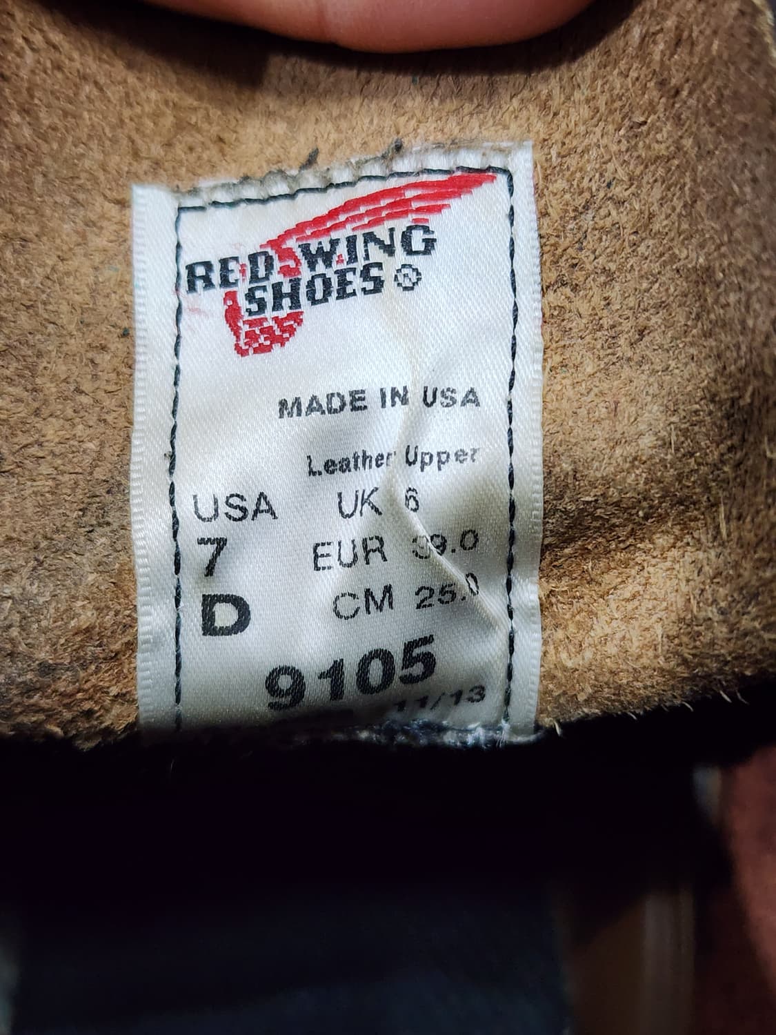 레드윙 9105 라운드 목토 워커 부츠 US7 250 상품이미지9