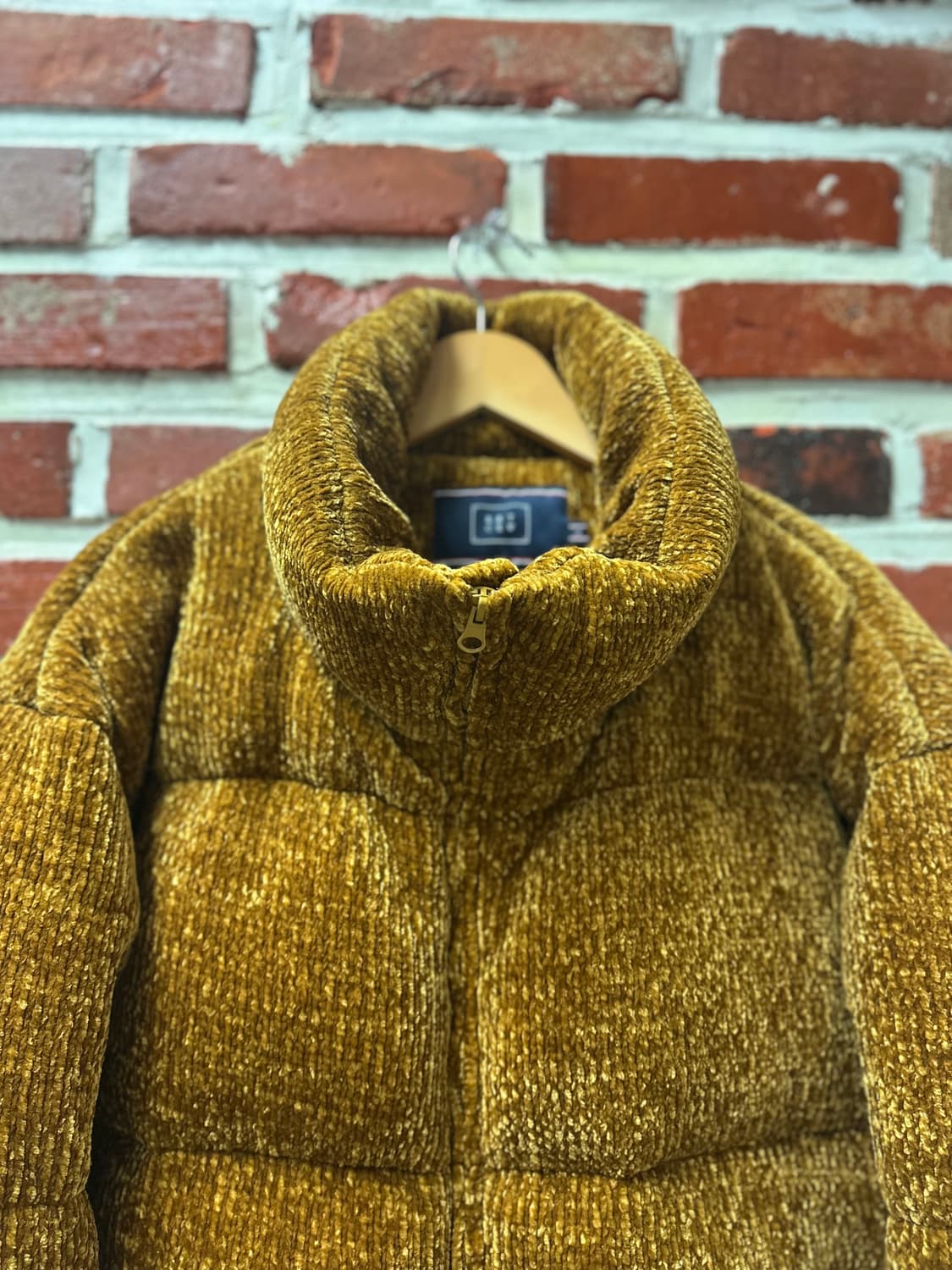 (L)로맨틱크라운 니트 벨벳 덕다운 패딩 브라운(세븐틴 착용) 상품이미지3