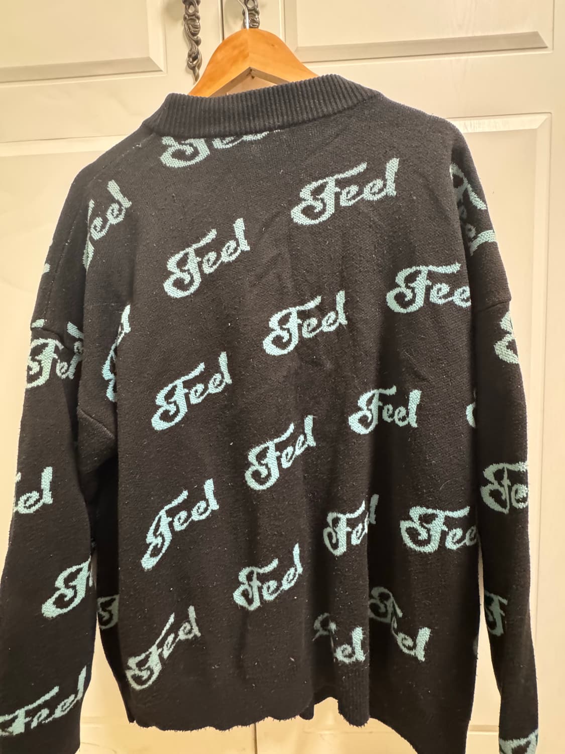 필이너프 필 로고 가디건 / 블랙 상품이미지3