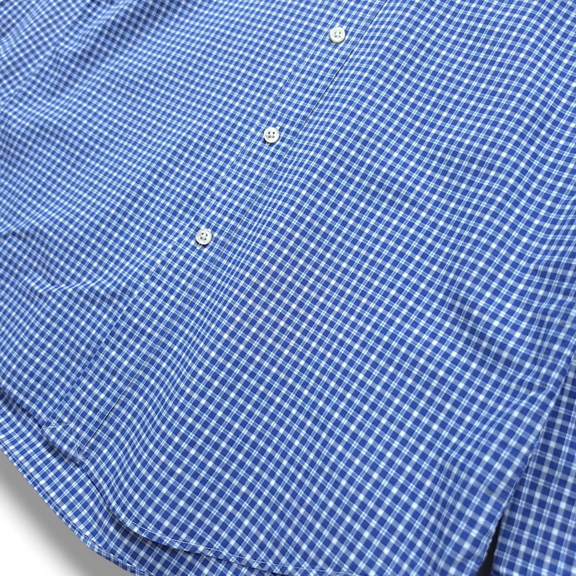 [M] 폴로 블루 깅엄체크 슬림핏 코튼 긴팔셔츠 상품이미지5
