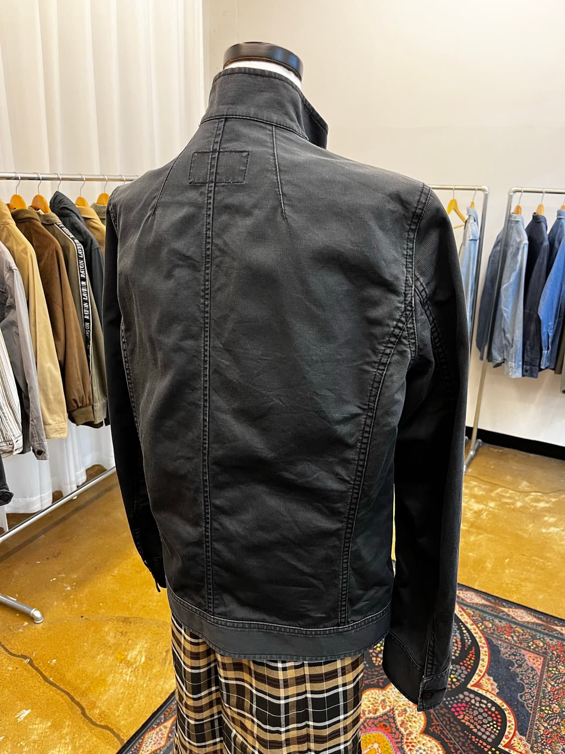 버버리 블루라벨 코튼 싱글 라이더 자켓 상품이미지6