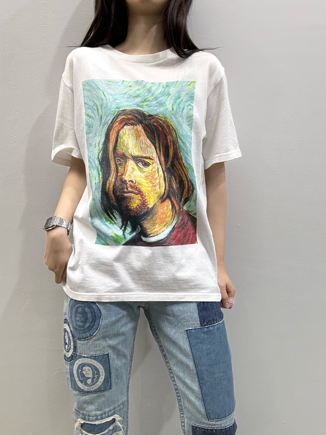 넘버나인 08S/S 커트코베인 반고흐 아트워크 티셔츠 상품이미지1