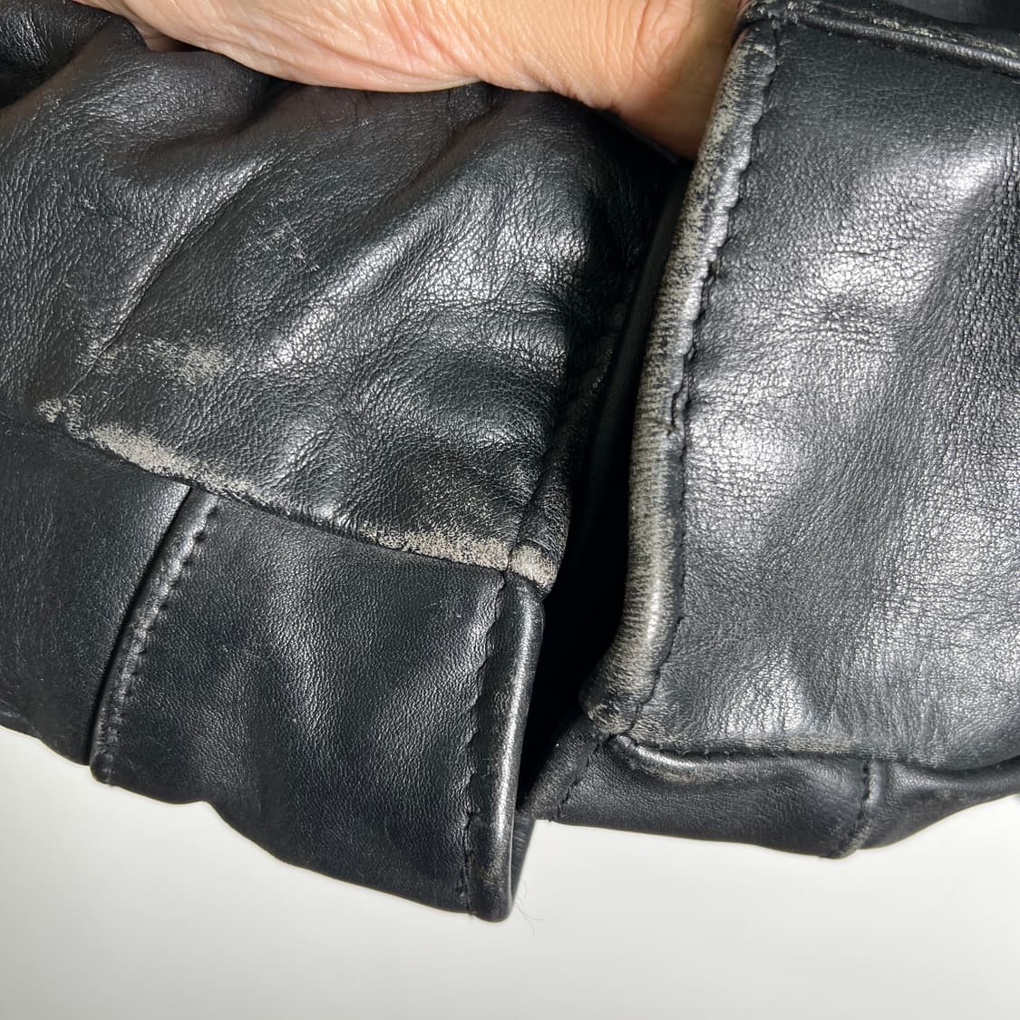 Schott 쇼트 블랙 AT 101 레더 자켓 34 상품이미지9