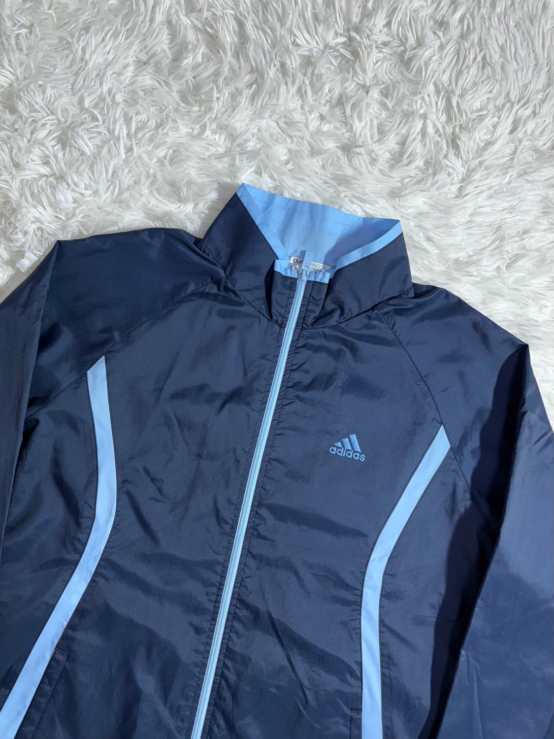 아디다스 JAPAN 베이비블루 스몰로고 바람막이  상품이미지5