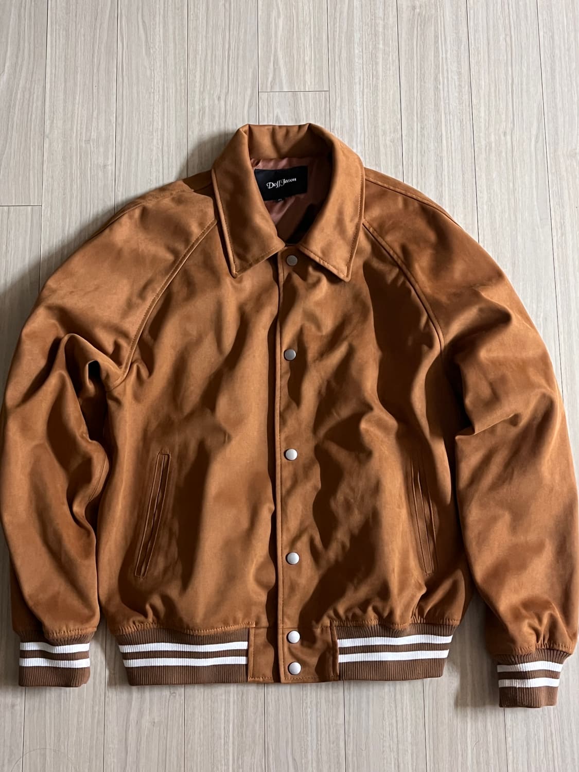 도프제이슨 비건레더 밸런스 바시티 자켓 카멜 CAMEL XL 상품이미지2