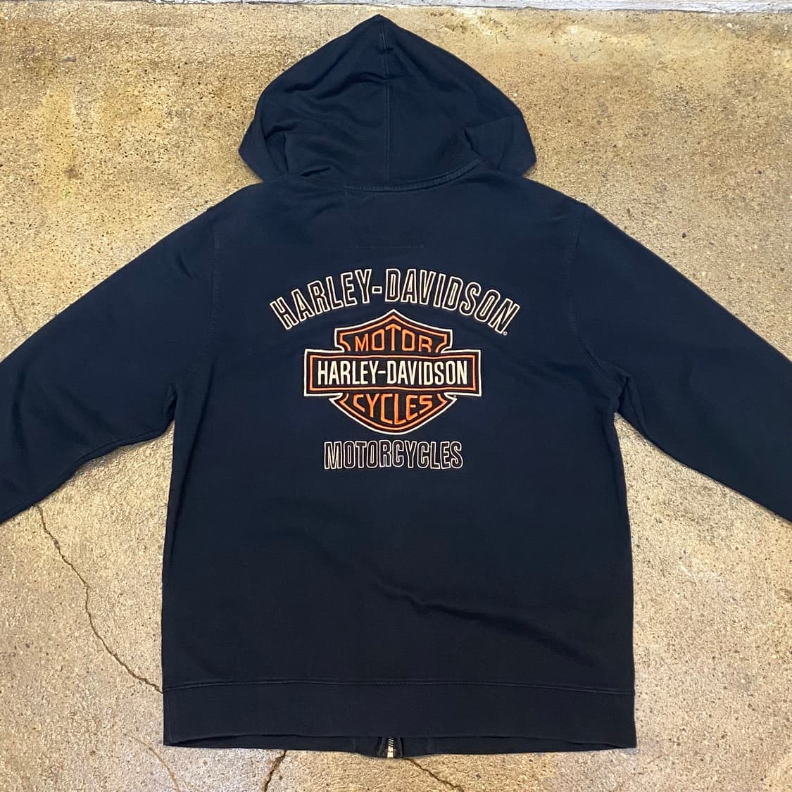미국 빈티지 할리 데이비슨 로고 후드집업 후드티 상품이미지4