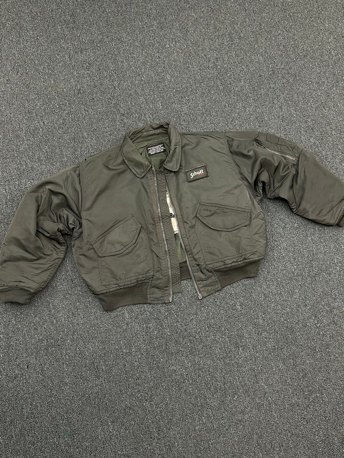 OS)쇼트 빈티지 패치 항공점퍼 MA-1 상품이미지5