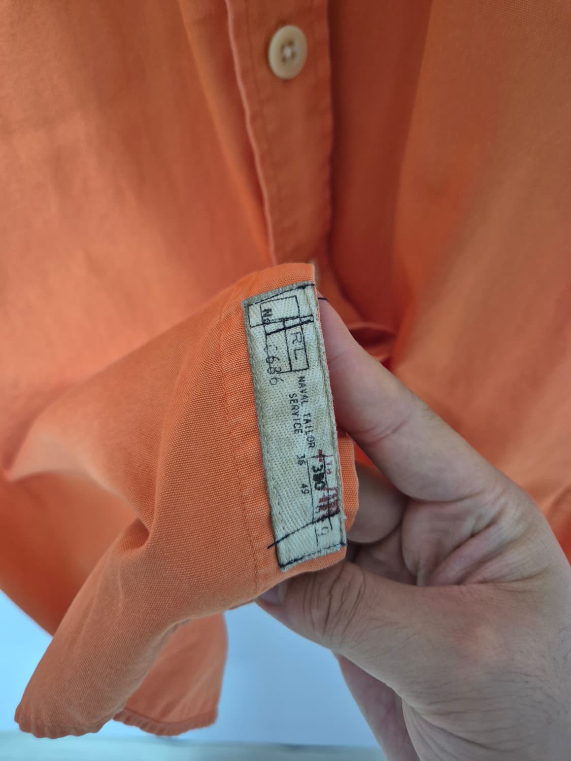 90s 폴로 랄프로렌 오피서 셔츠 (2XL) 상품이미지4