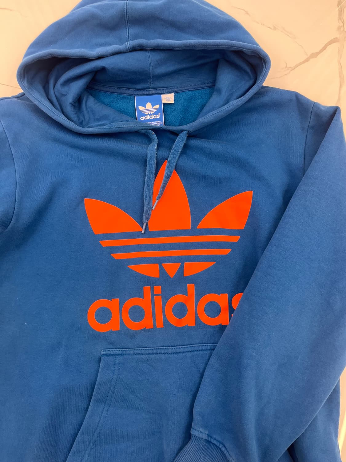 아디다스 빅로고 블루 후드티(m) 상품이미지1